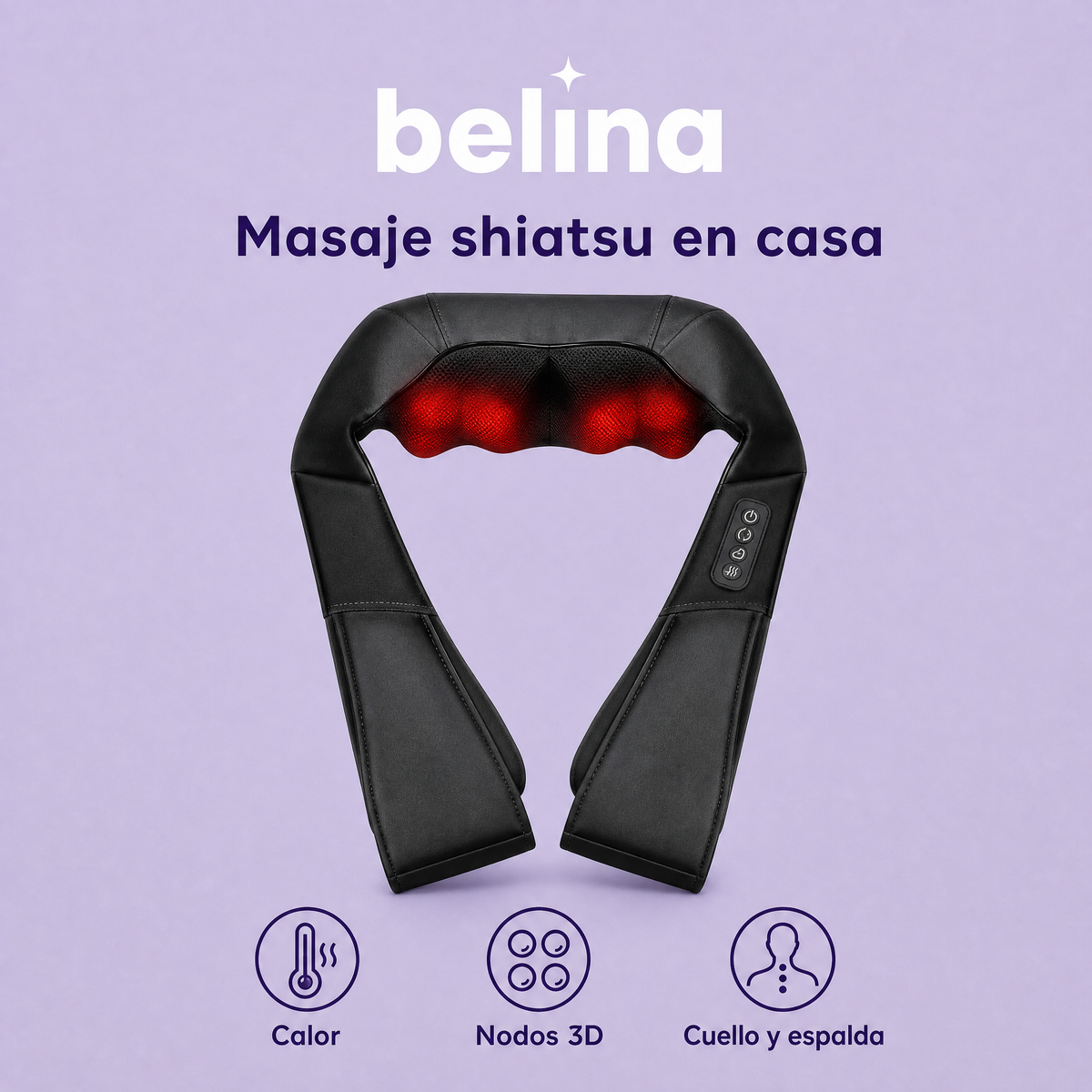 Belina™ Masajeador Shiatsu de Cuello y Espalda