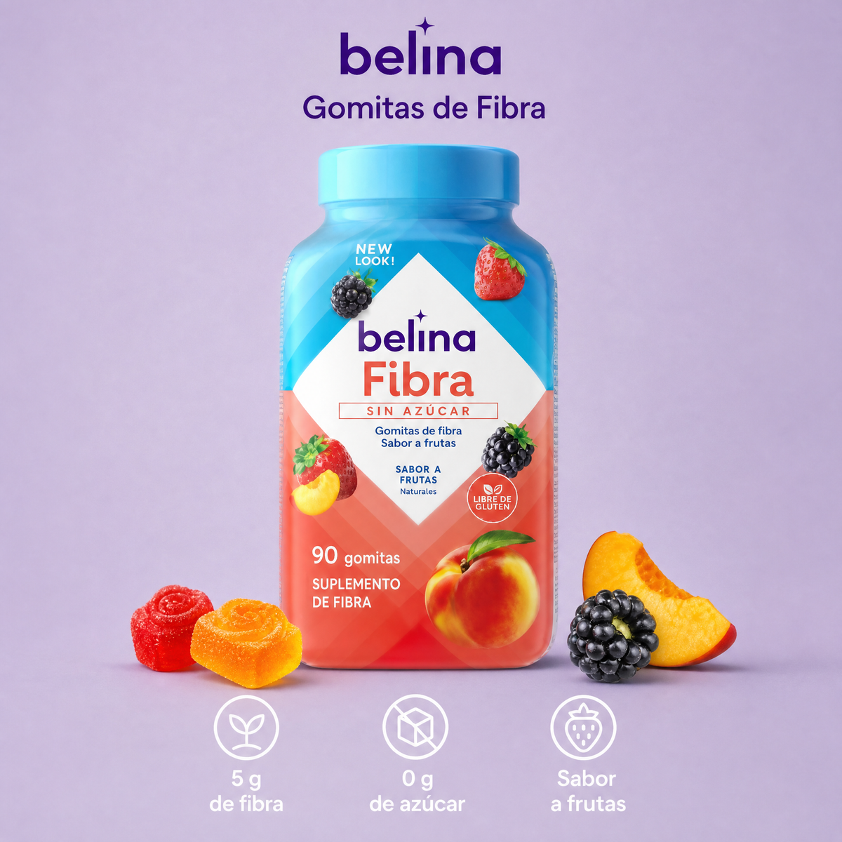 Belina™ Gomitas de Fibra Sin Azúcar