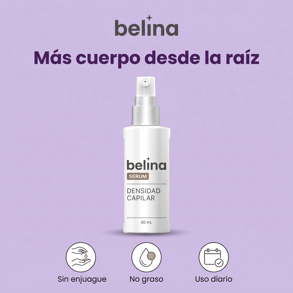 Sérum Belina: sin enjuague, no graso, uso diario